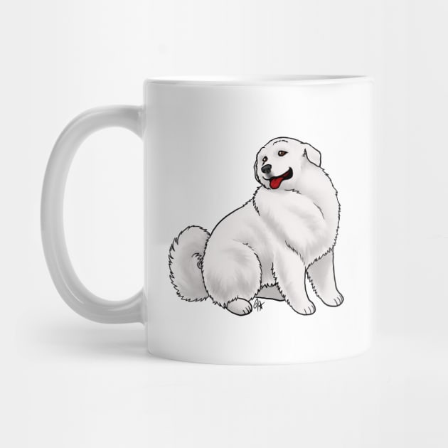 Dog - Pyrenean Mountain Dog - White by Jen's Dogs Custom Gifts and Designs